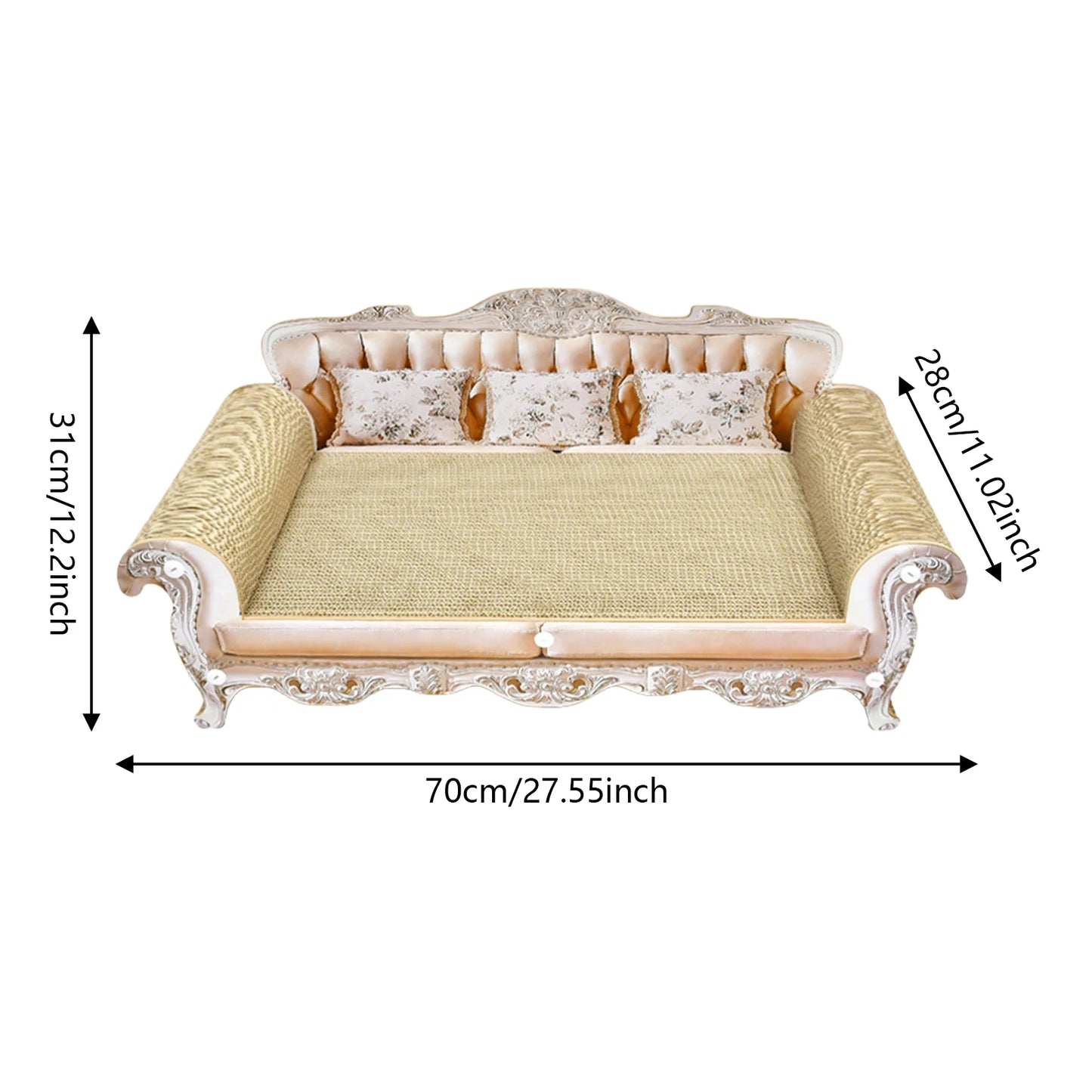 Cat Scratcher Cardboard Couch Bed