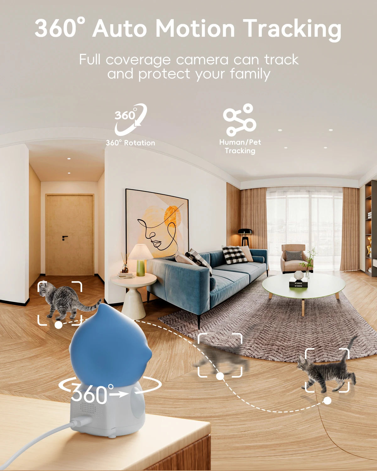 5G/2.4G WiFi  Pet Camera with Laser
