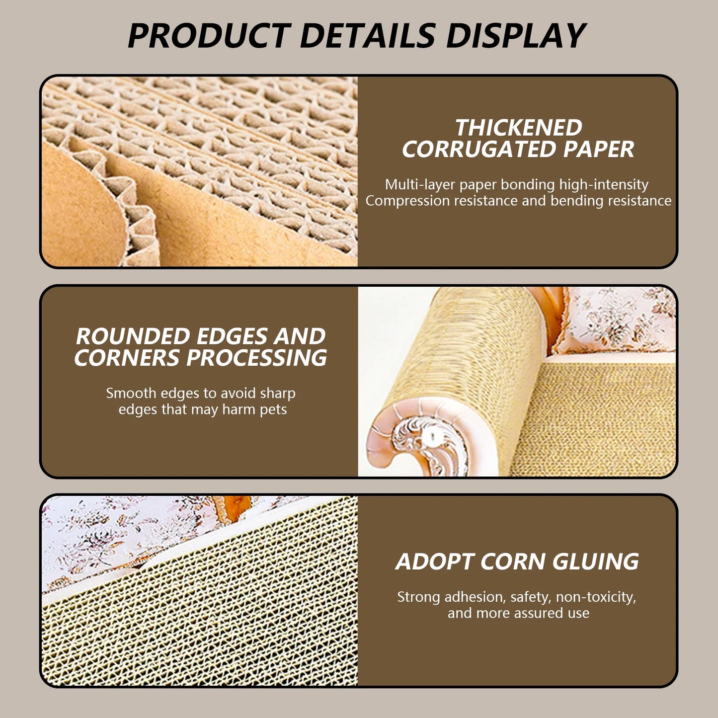 Cat Scratcher Cardboard Couch Bed