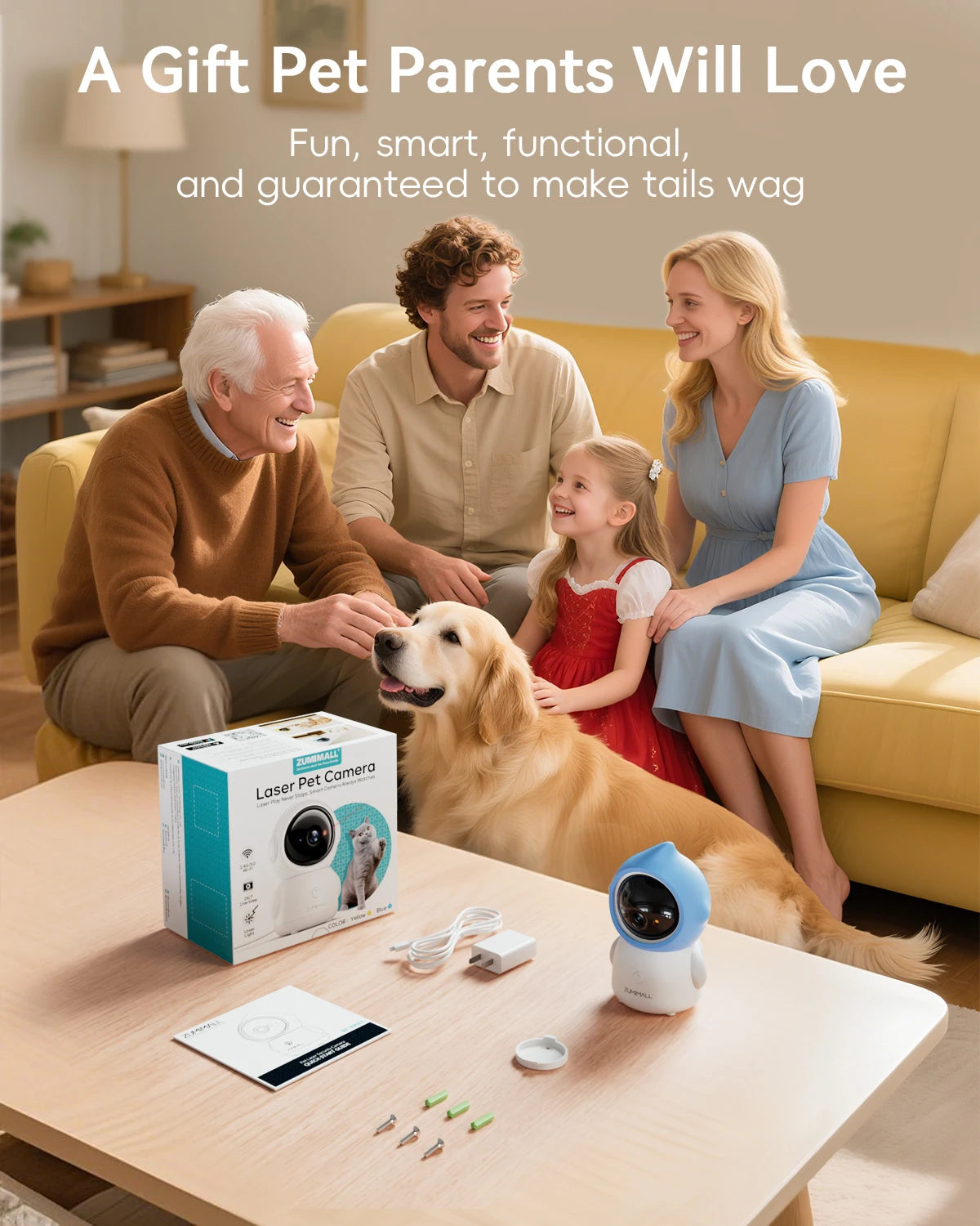 5G/2.4G WiFi  Pet Camera with Laser