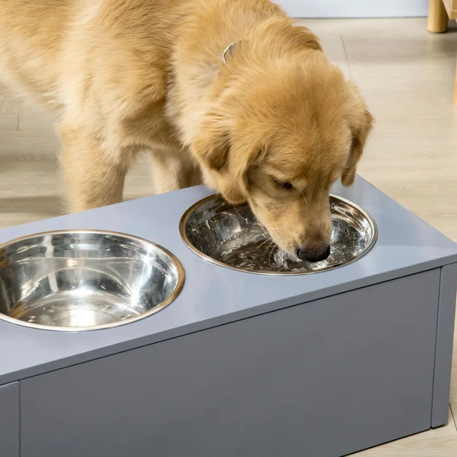 PawHut Elevated Dog Bowls