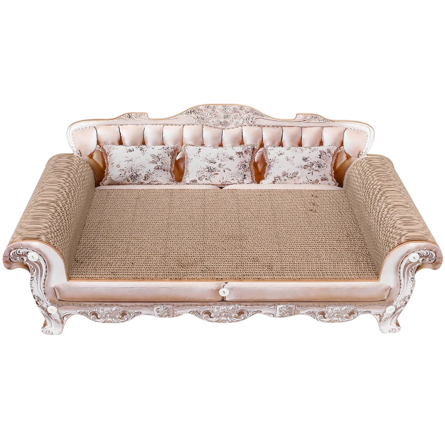 Cat Scratcher Cardboard Couch Bed