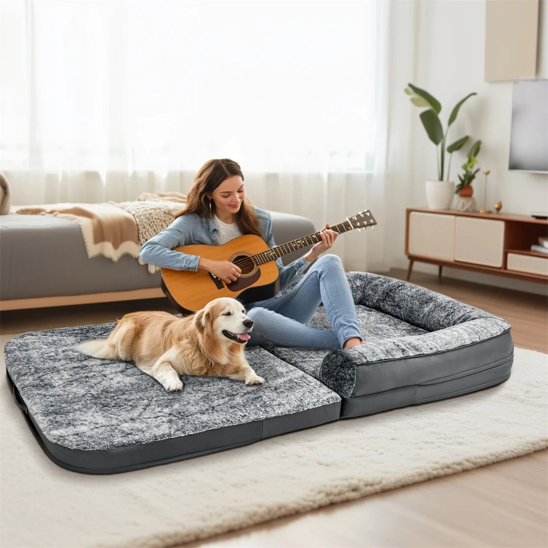 Long Human-Size Giant Dog Bed