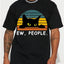 Fashion Forward Mens Black Cat Print T-Shirte