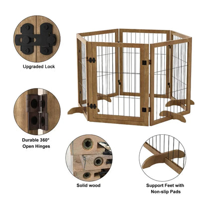Dog Gate With Door Walk